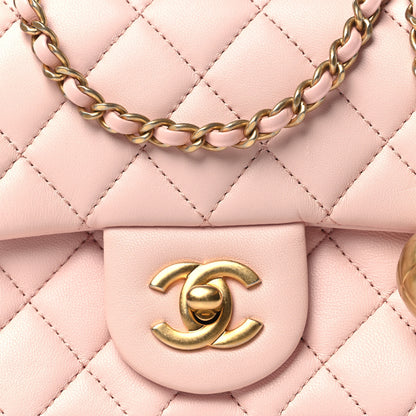Chanel Lambskin Quilted Mini Pearl Crush Flap Light Pink 8 of 11