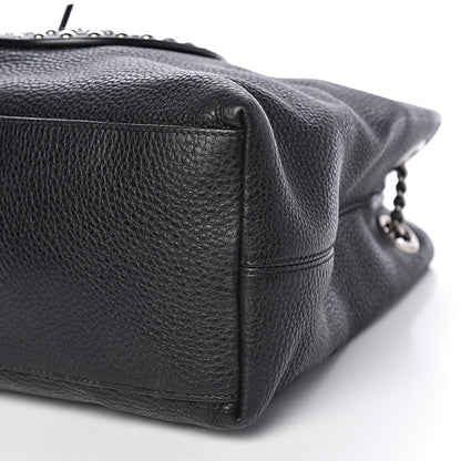 Gucci Pebbled Calfskin Studded Medium Soho Chain Shoulder Bag Black 13 of 14