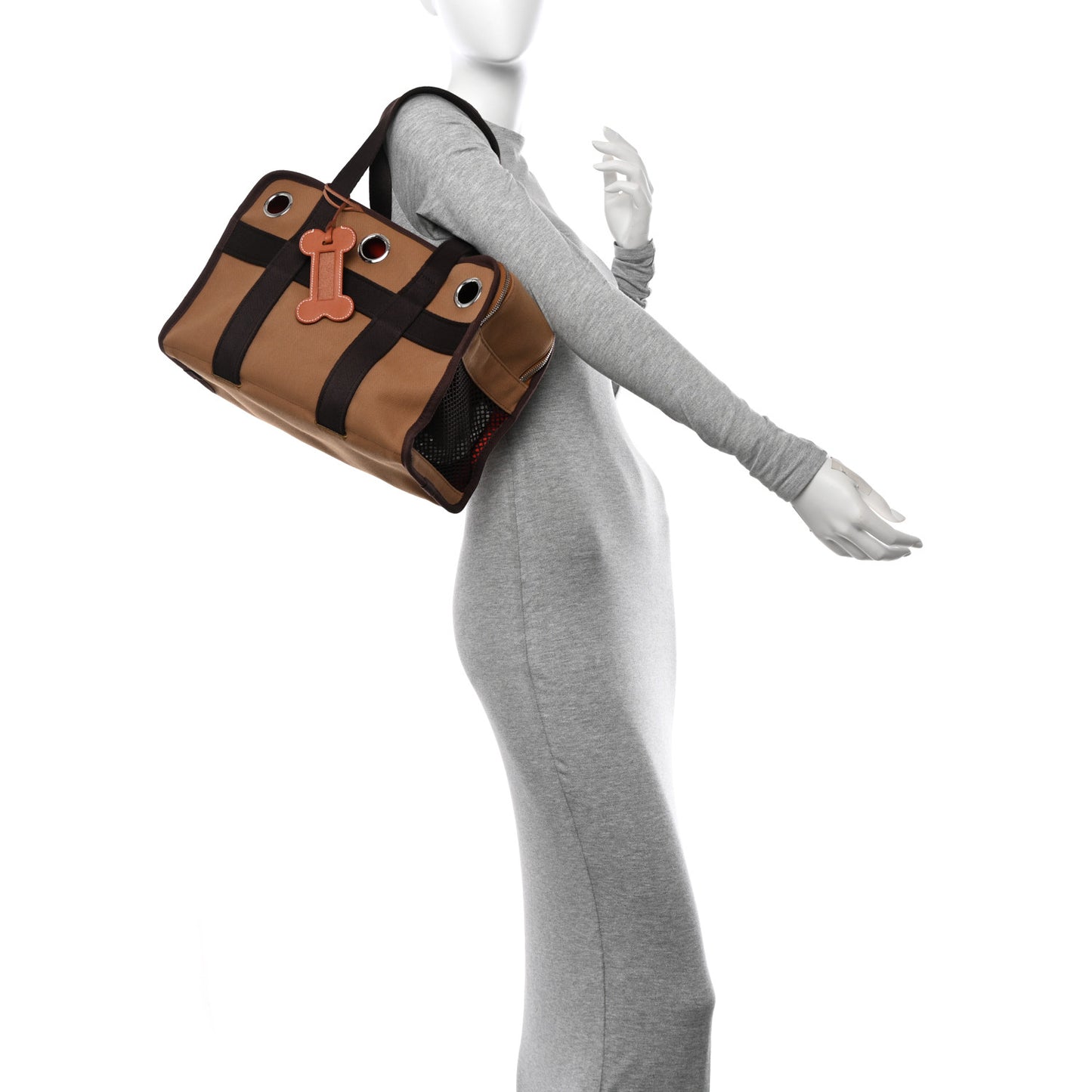 Polyamide Cotton Carrying Dog Bag Fauve Feu