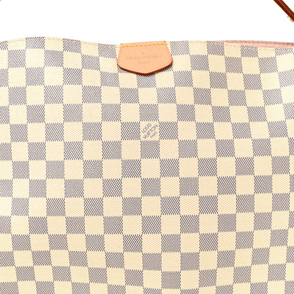 Louis Vuitton Damier Azur Graceful MM Rose Ballerine 8 of 14