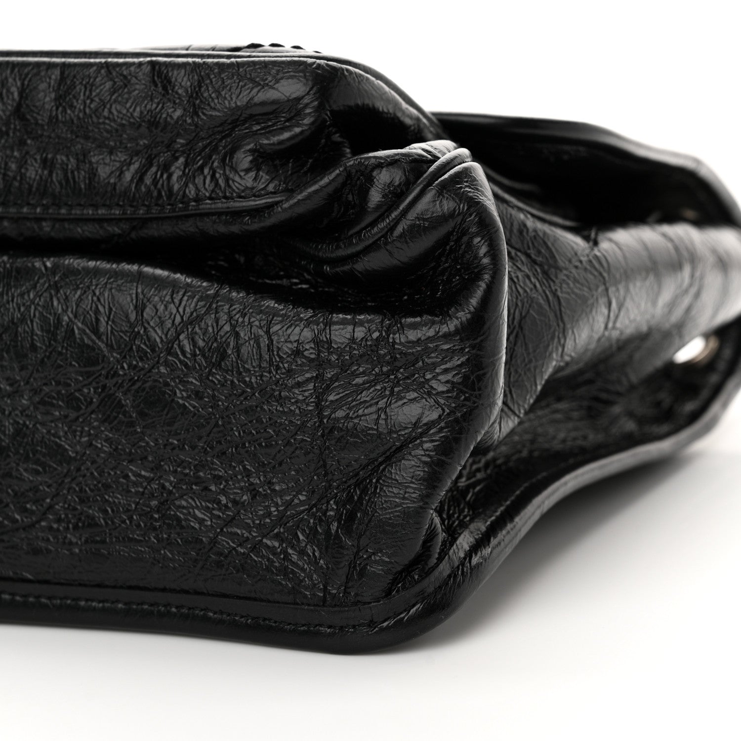 Saint Laurent Crinkled Calfskin Matelasse Monogram Medium Niki Chain Satchel Black 10 of 10