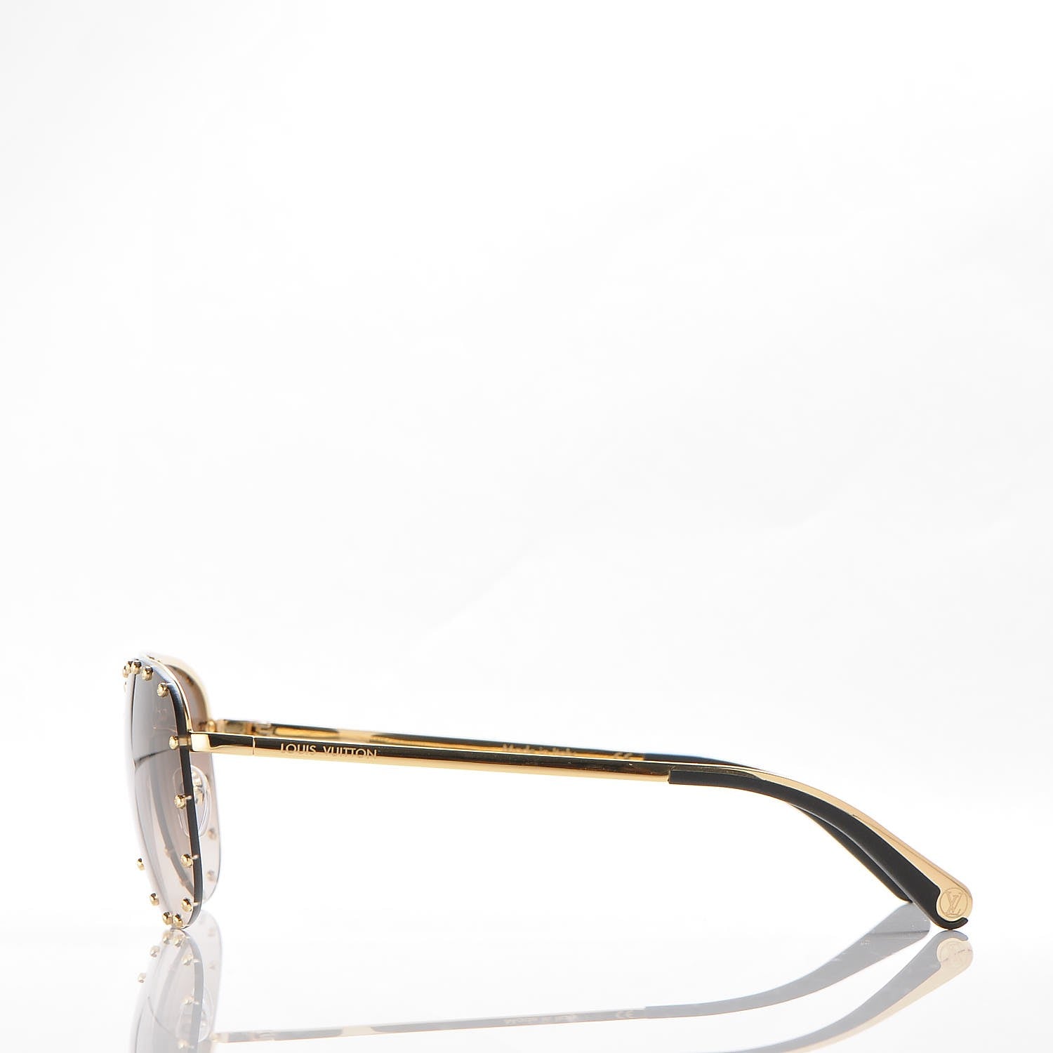 Louis Vuitton The Party Aviator Gradient Sunglasses Z0914U Brown 3 of 10