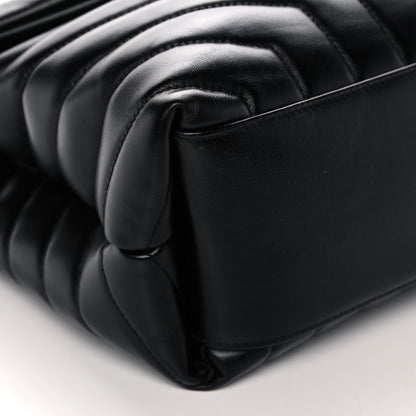 Saint Laurent Calfskin Y Quilted Monogram Medium Loulou Chain Satchel Black 10 of 13