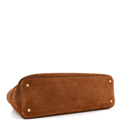 Miu Miu Camoscio Large Aventure Bag Oak 4 of 12