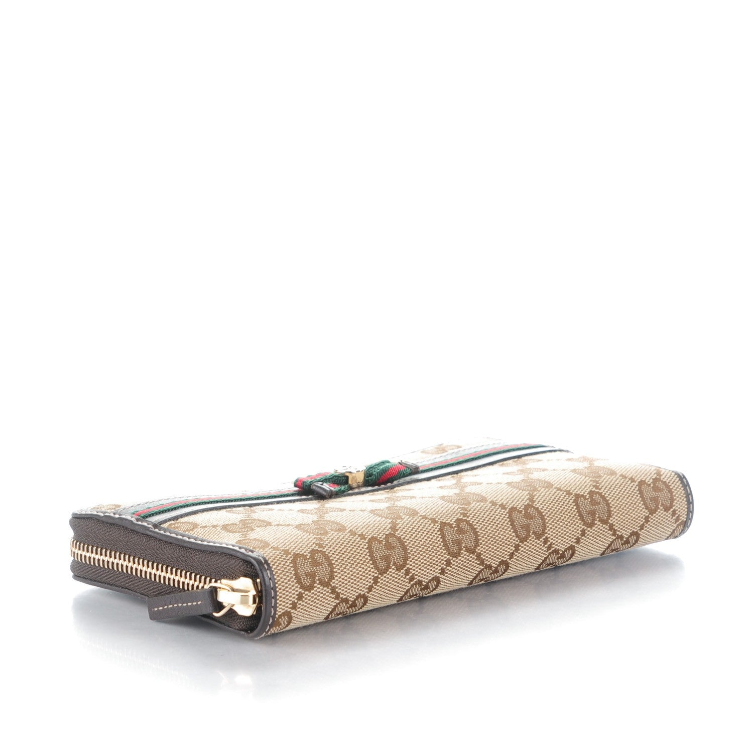 Gucci Monogram Princy Zip Around Wallet Dark Brown 4 of 7