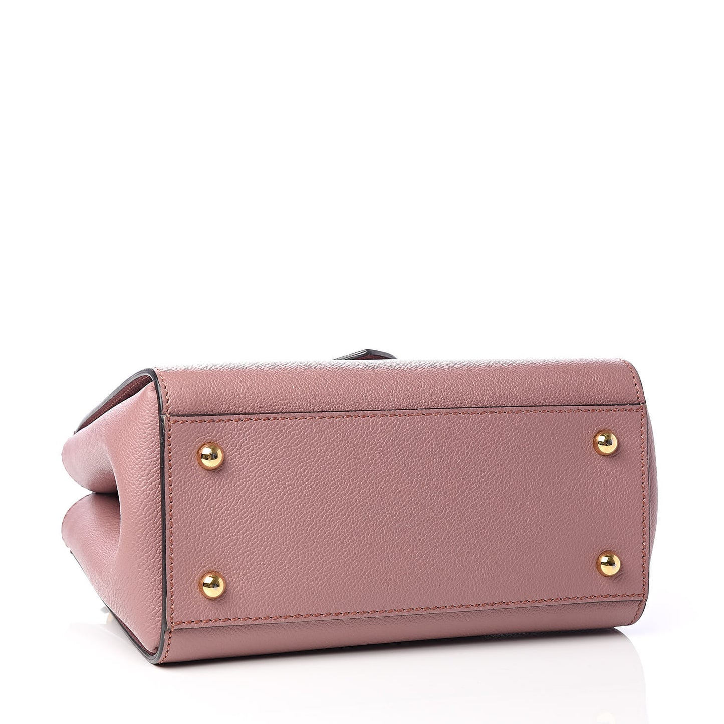 Soft Grain Calfskin Small Buckle Tote Dusty Pink