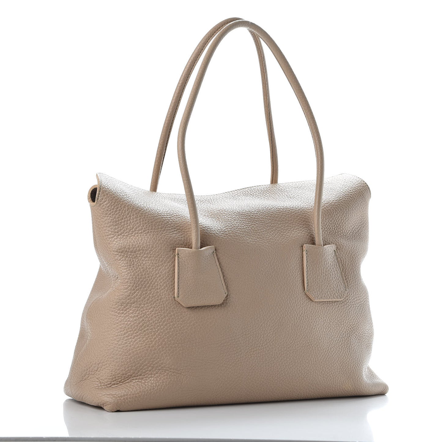 London Grainy Calfskin Medium Baynard Tote Light Nude