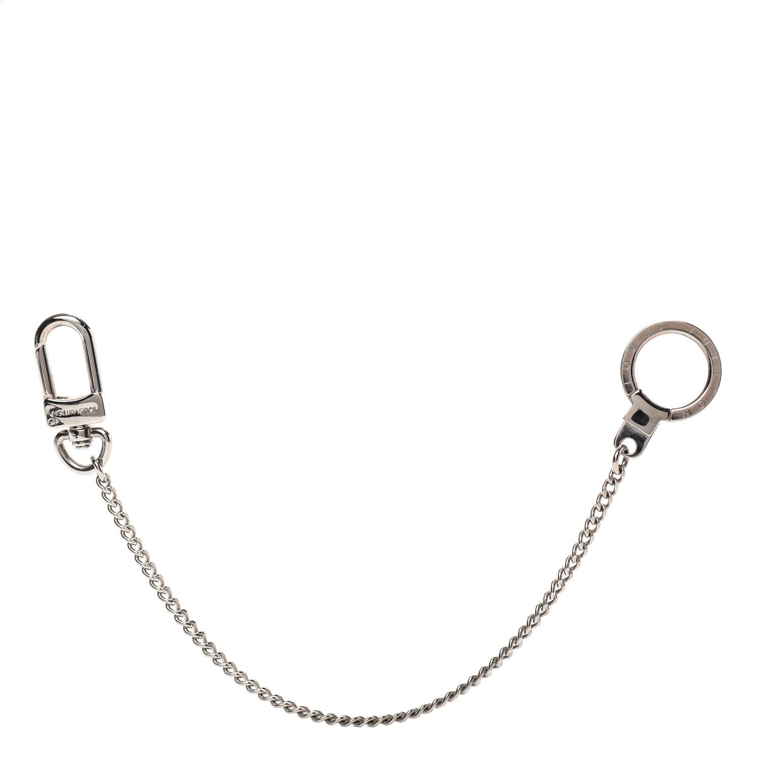 Louis Vuitton Pochette Extender Key Ring Chain Silver 1 of 3
