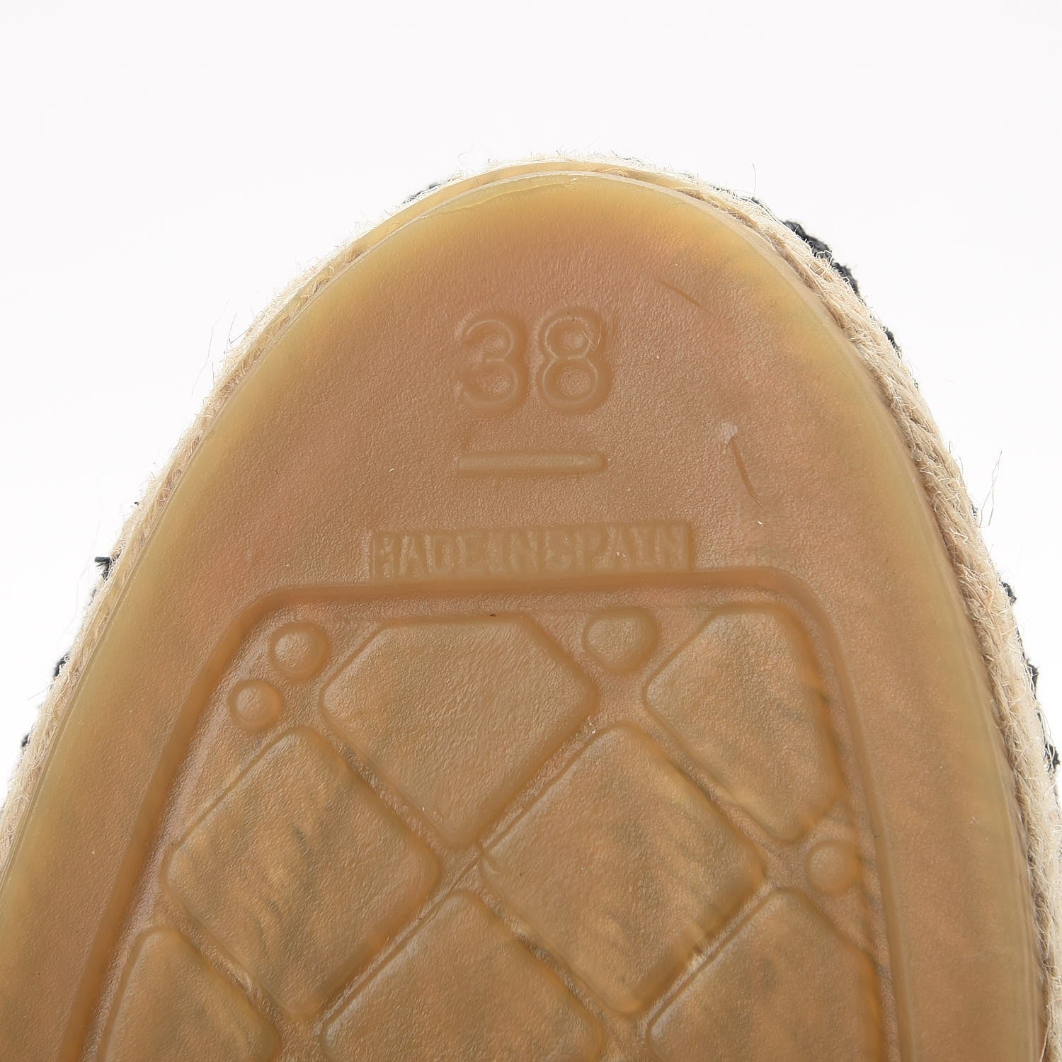 Chanel Lambskin Quilted CC Espadrilles 38 Black 6 of 12