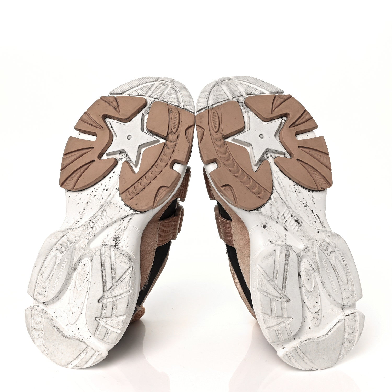 Christian Dior Technical Fabric Nylon Camouflage Womens D-Wander Sneakers 37 Nude 6 of 9
