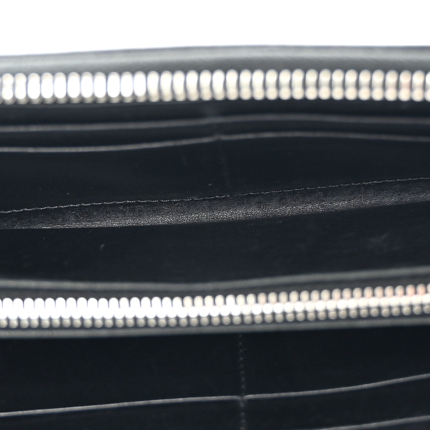 Tessuto Nylon Beaded Bear Zip Around Wallet Black