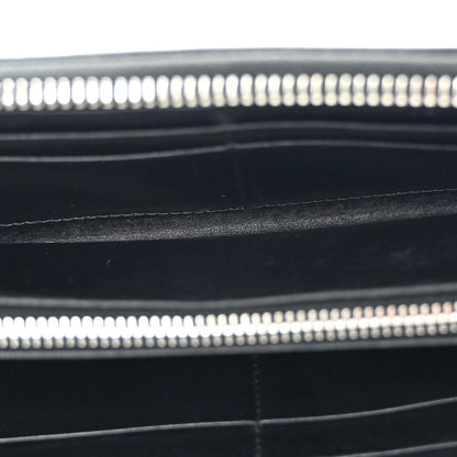 Prada Tessuto Nylon Beaded Bear Zip Around Wallet Black 5 of 9