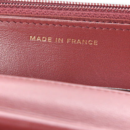 Chanel Caviar Quilted Boy Wallet On Chain WOC Burgundy 7 of 11