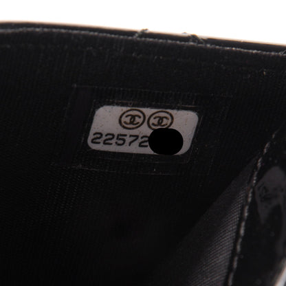 Chanel Patent Quilted Coco Boy Card Holder Black 7 of 7