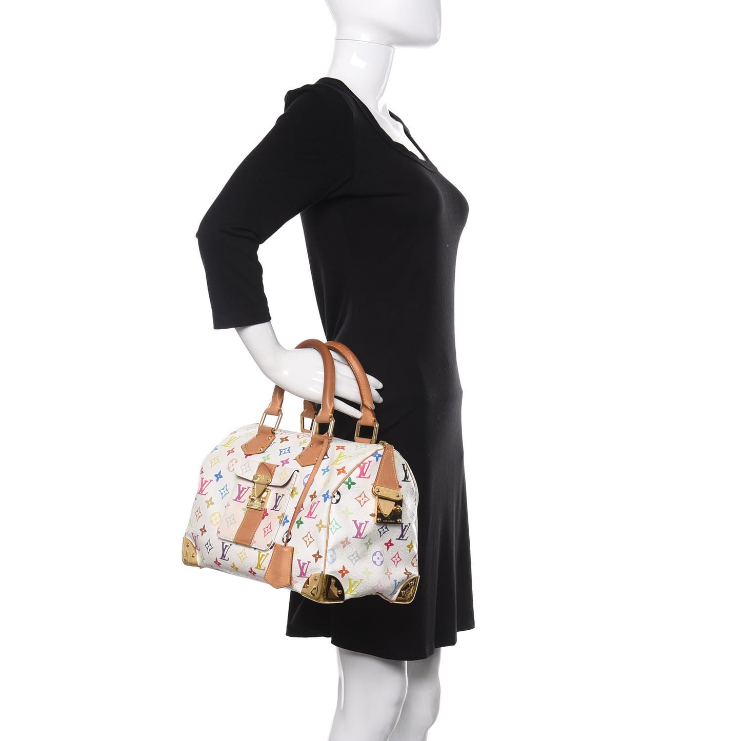 Monogram Multicolor Speedy 30 White