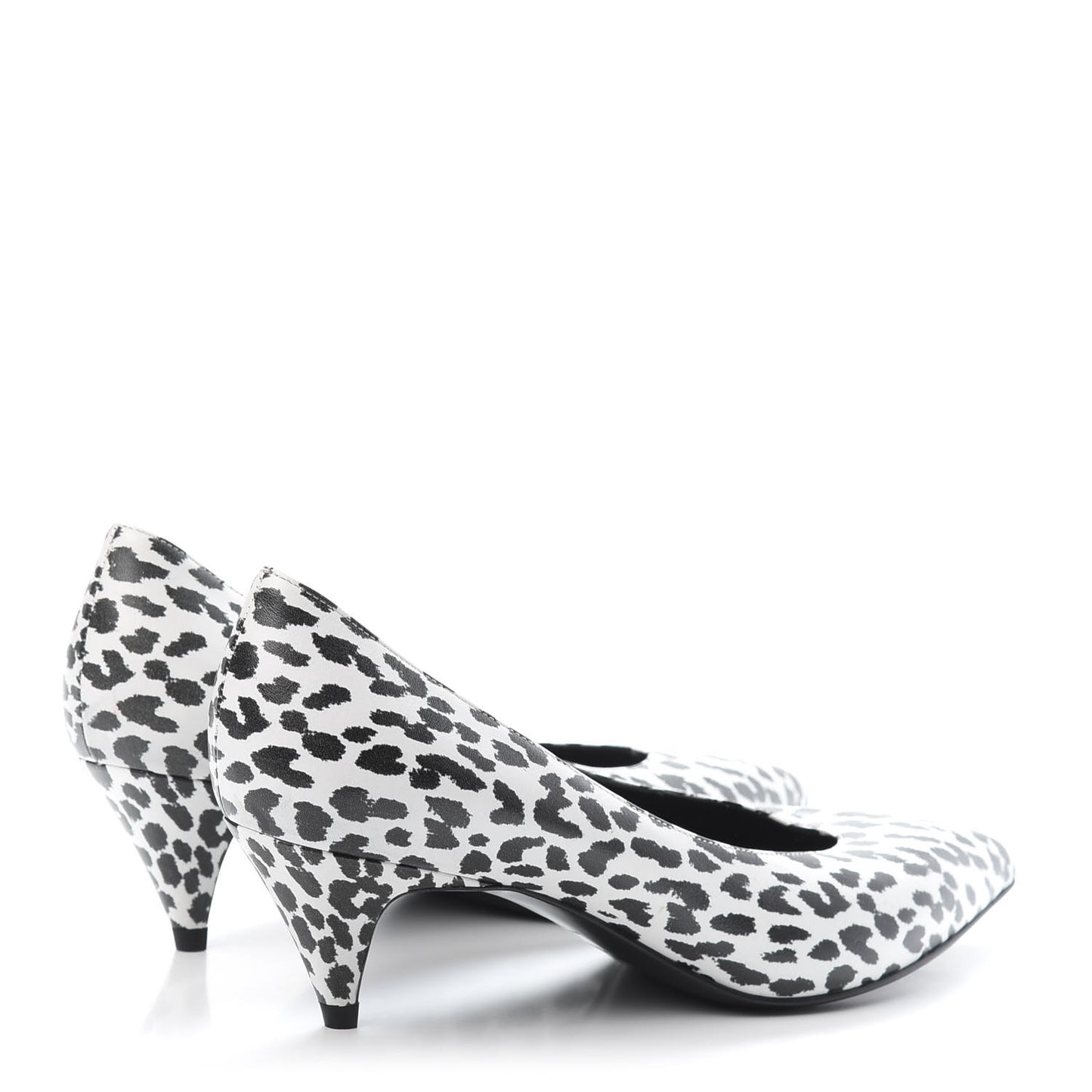 Soft Calfskin Baby Cat Paris 50 Pumps Bianco 35 White Black