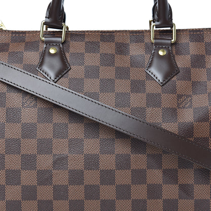 Louis Vuitton Damier Ebene Speedy Bandouliere 30 9 of 11