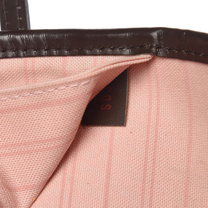 Louis Vuitton Damier Ebene Neo Neverfull MM Rose Ballerine 9 of 20