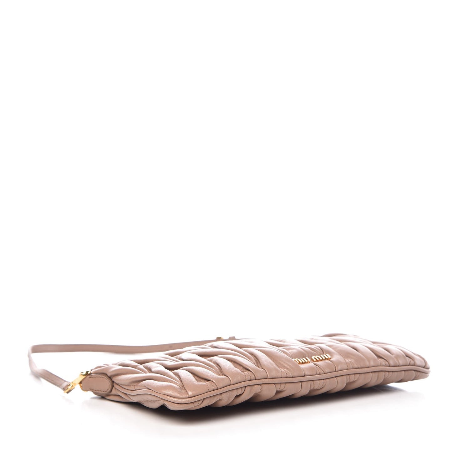Nappa Matelasse Clutch Cammeo