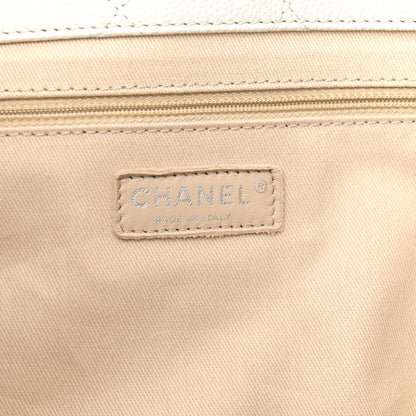 Chanel Grained Calfskin CC Pocket Tote White 6 of 12
