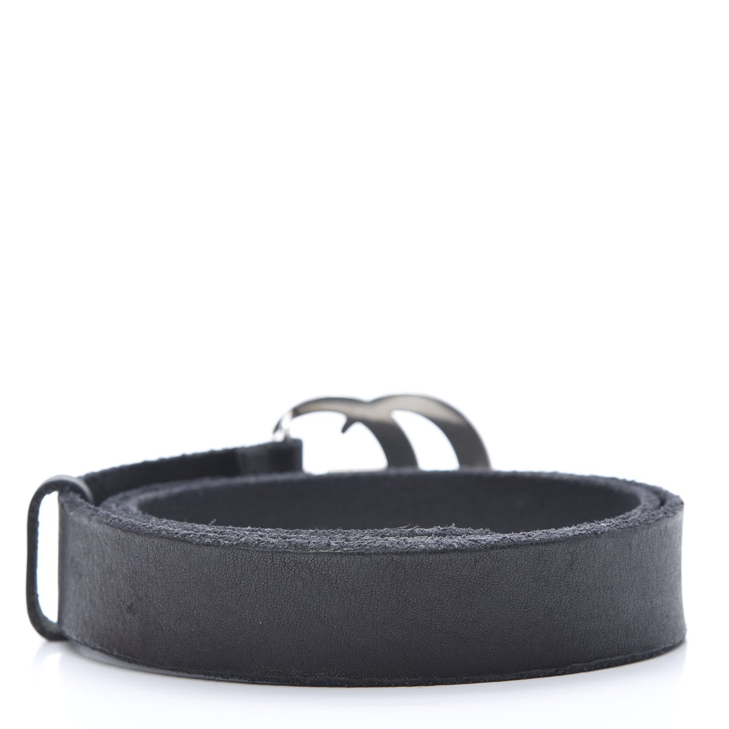 Gucci Cuoio Toscano Nickel Double G 30mm Belt 85 34 Blue 2 of 6