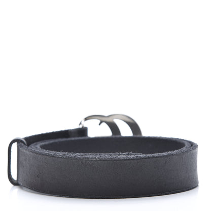 Gucci Cuoio Toscano Nickel Double G 30mm Belt 85 34 Blue 2 of 6