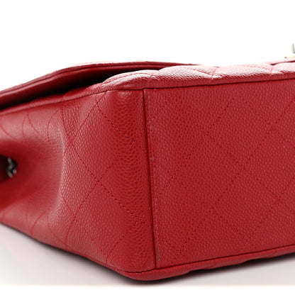 Chanel Caviar Quilted Maxi Single Flap Red 8 of 11