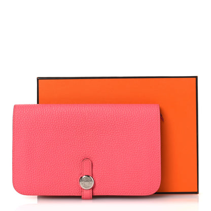 Hermes Togo Dogon Duo Wallet Rose Lipstick 10 of 10