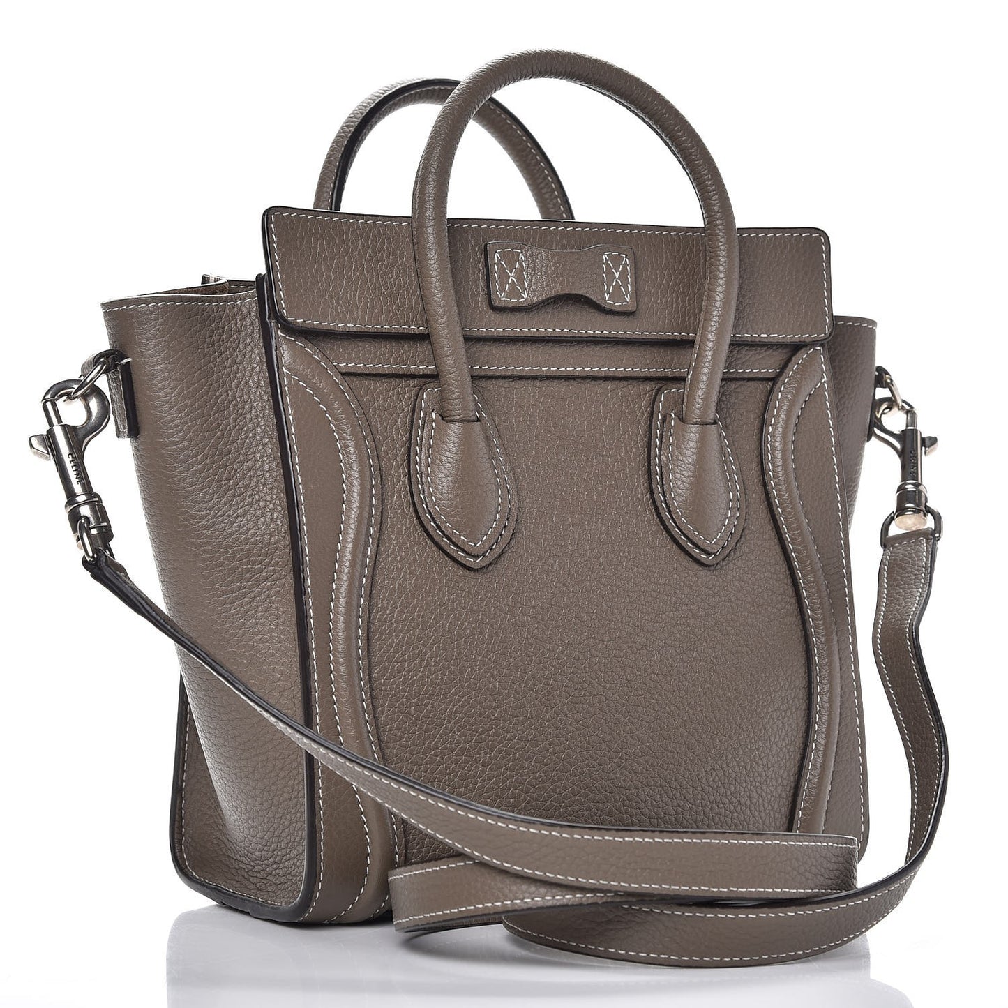 Drummed Calfskin Nano Luggage Souris