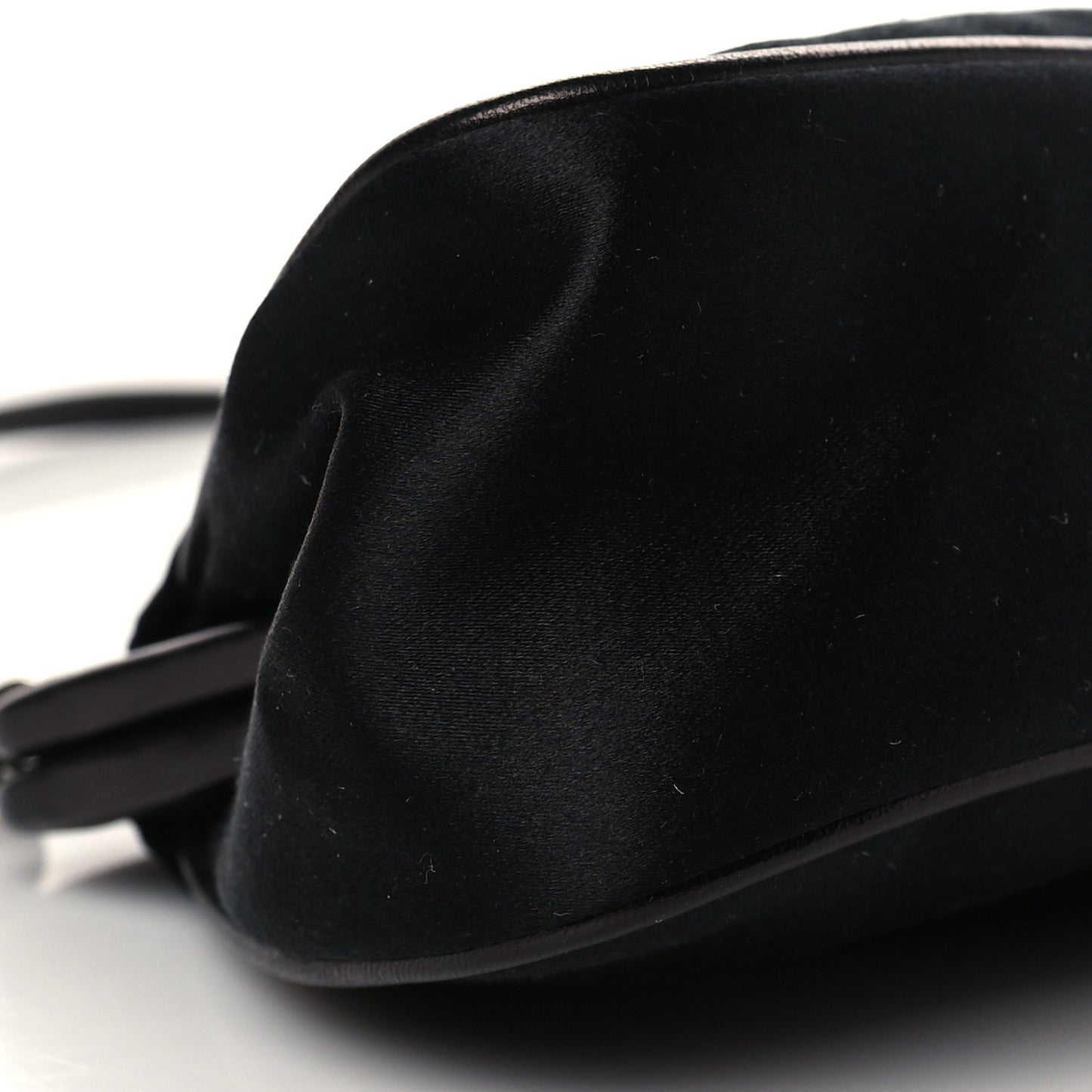 Satin Raso Shoulder Bag Black