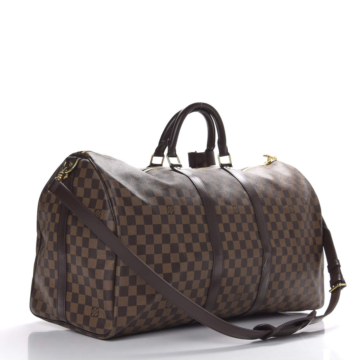 Louis Vuitton Damier Ebene Keepall Bandouliere 55 2 of 9