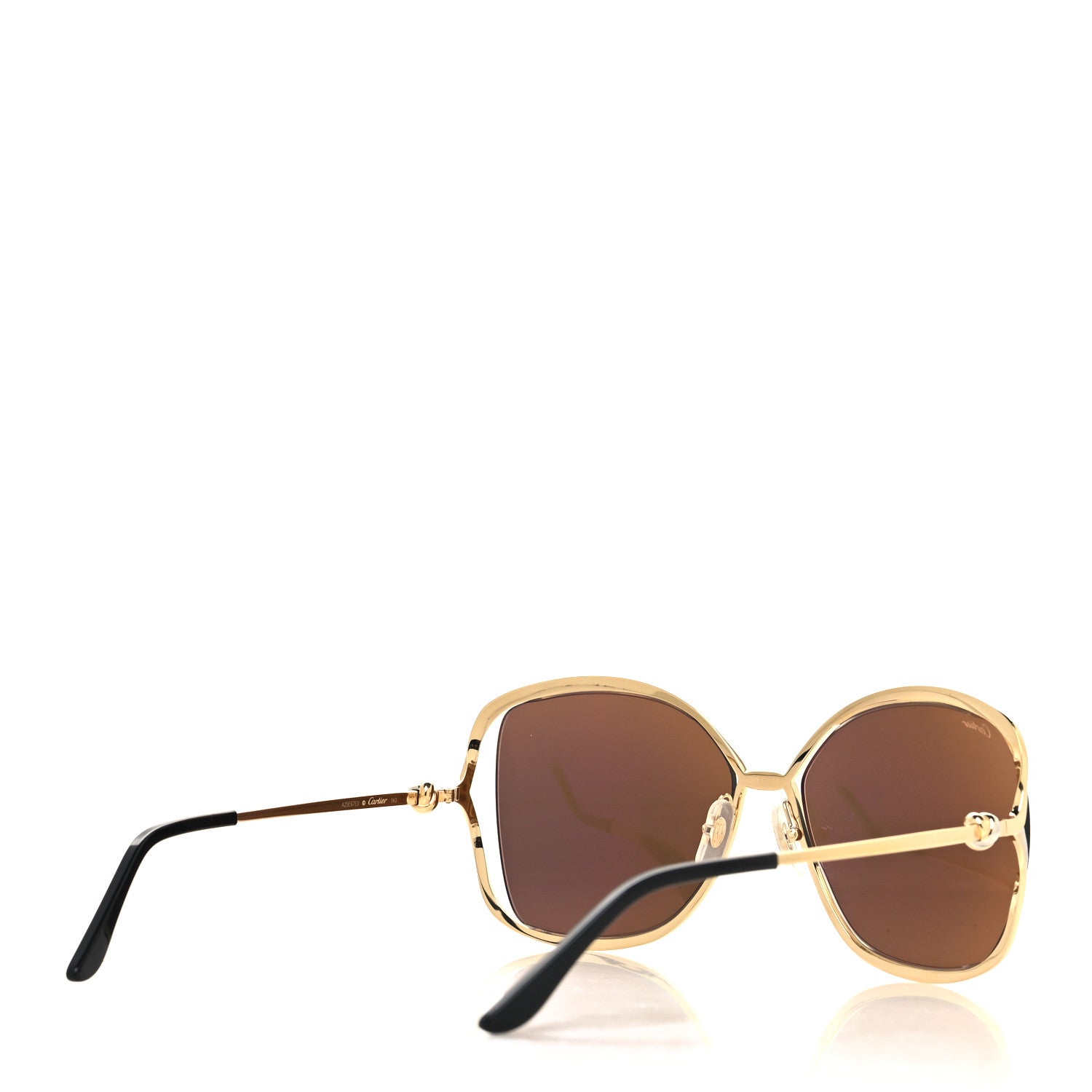 Cartier Metal Trinity Sunglasses CT0225S 001 Gold Silver 4 of 8