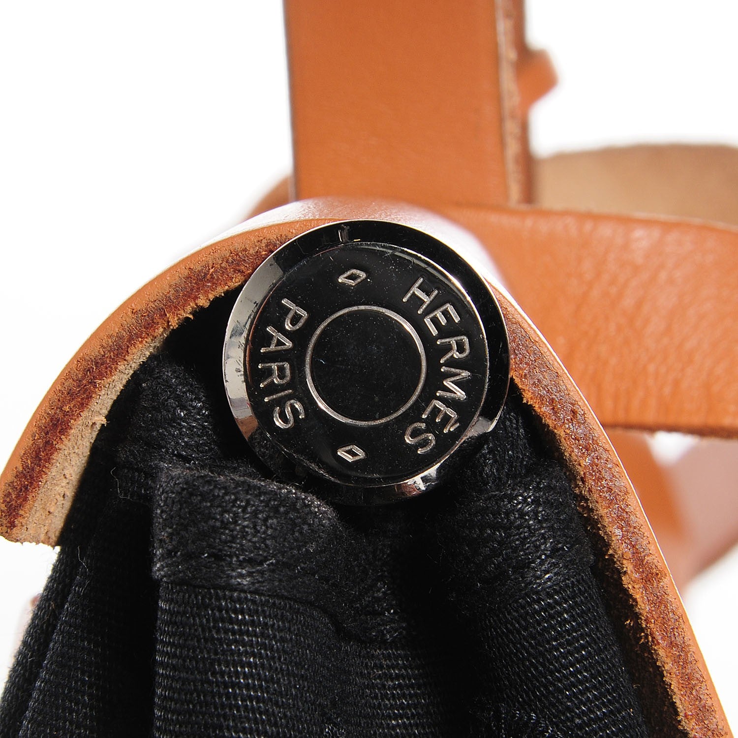 Hermes Vache Hunter Toile Herbag 30 PM Natural Noir 11 of 12