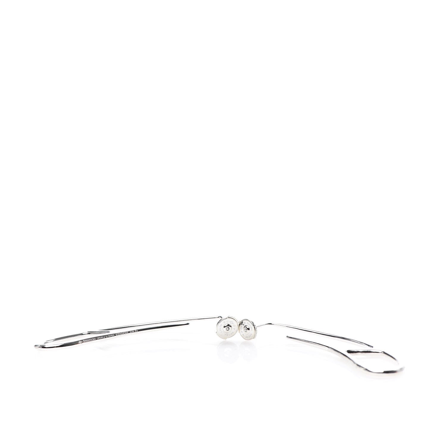 Hermes Sterling Silver Chaine D'Ancre Twist Earrings 3 of 6