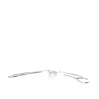 Hermes Sterling Silver Chaine D'Ancre Twist Earrings 3 of 6
