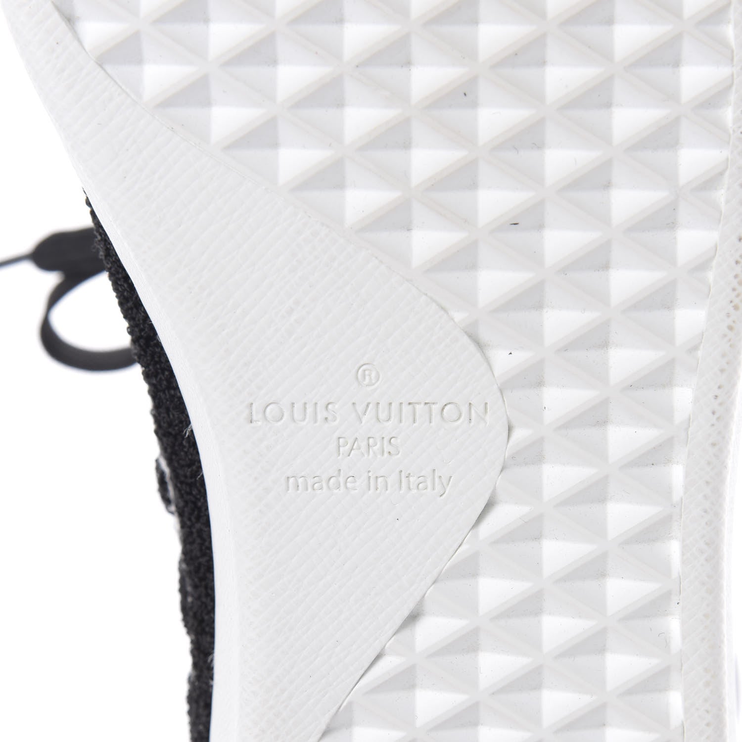 Louis Vuitton Calfskin Luxembourg Sneakers 10 Black Grey 6 of 7