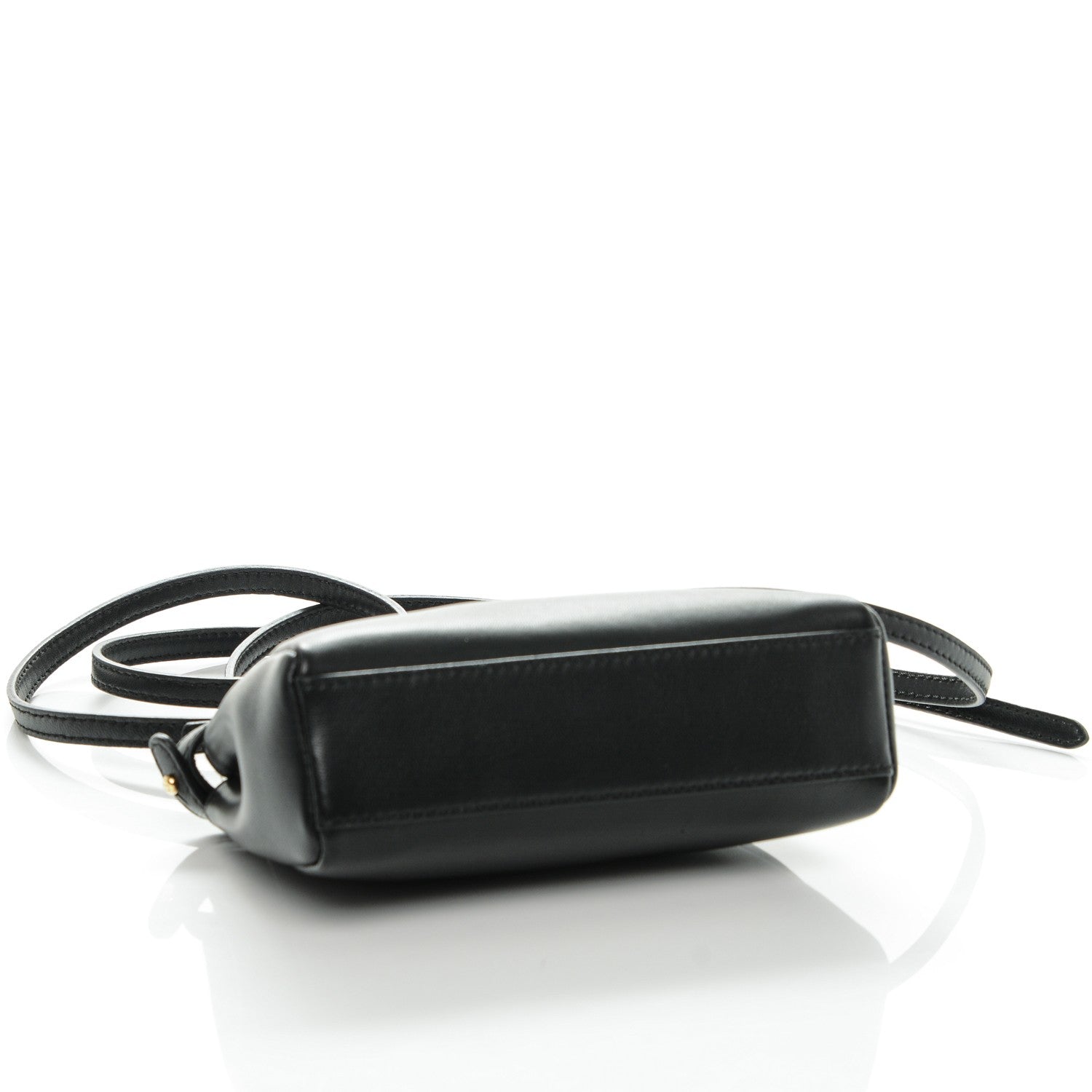 Fendi Nappa Micro Peekaboo Iconic Satchel Black 4 of 6