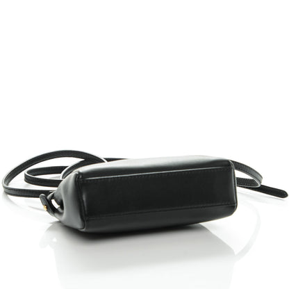 Fendi Nappa Micro Peekaboo Iconic Satchel Black 4 of 6