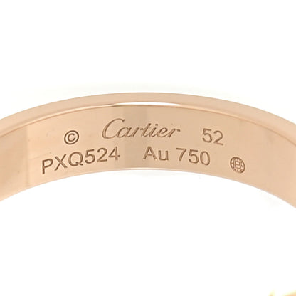 Cartier 18K Pink Gold 3.5mm LOVE Wedding Band Ring 52 6 4 of 5