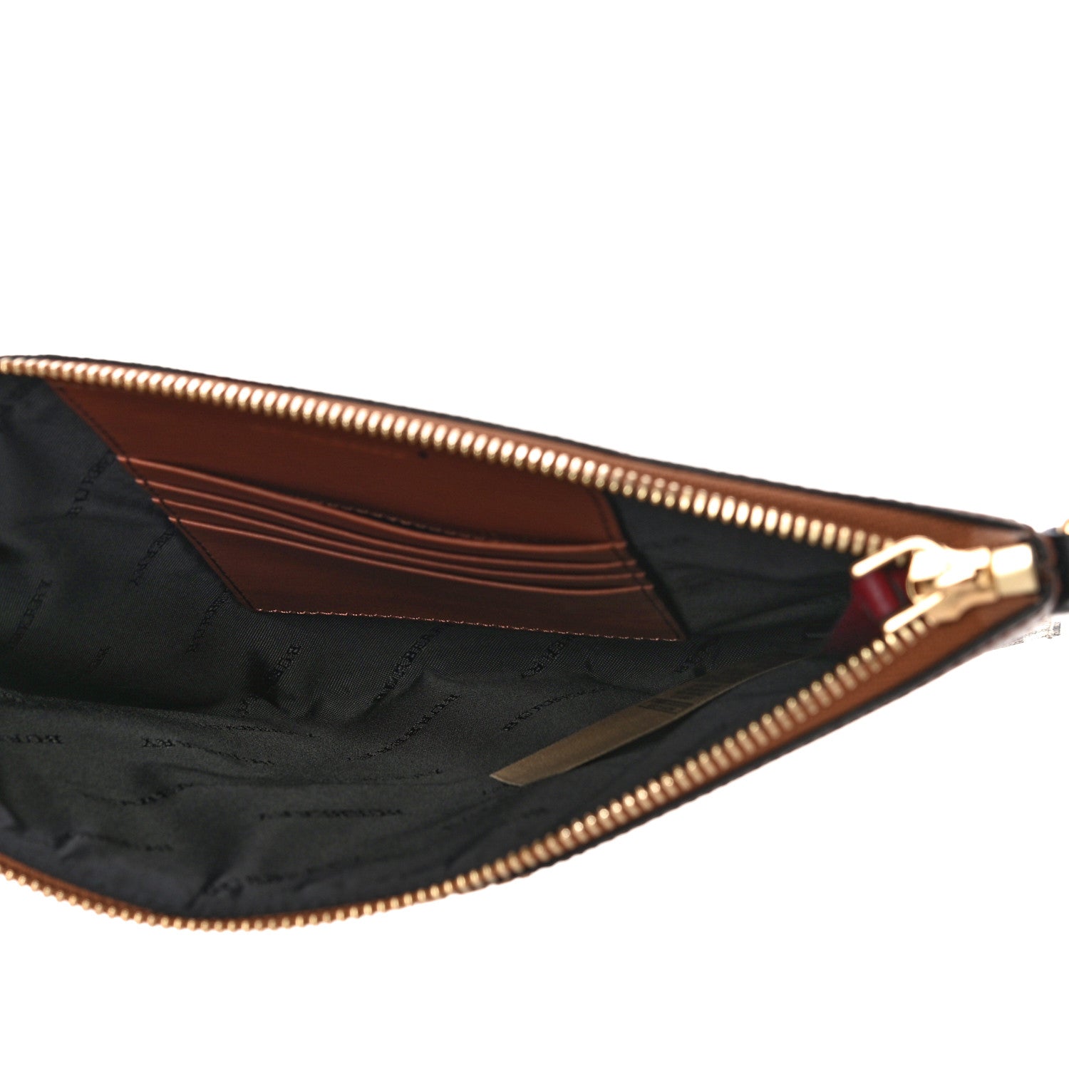 Burberry Haymarket Check Peyton Crossbody Clutch Bag Toffee 5 of 15