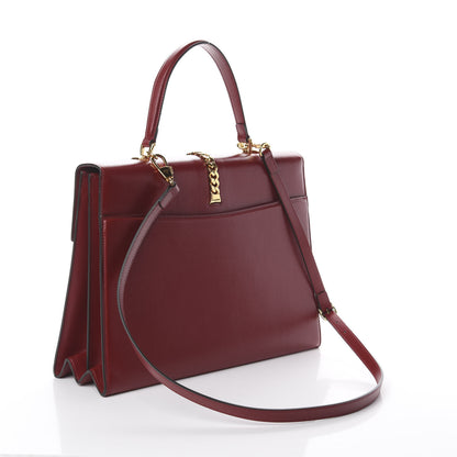 Gucci Azalea Calfskin Medium Sylvie 1969 Top Handle Bag New Cherry Red 3 of 8