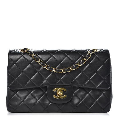 Chanel Lambskin Quilted Small Double Flap Black 1 of 7