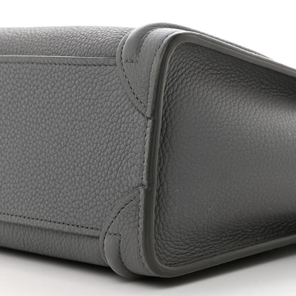 Celine Baby Drummed Calfskin Nano Luggage Kohl 11 of 11