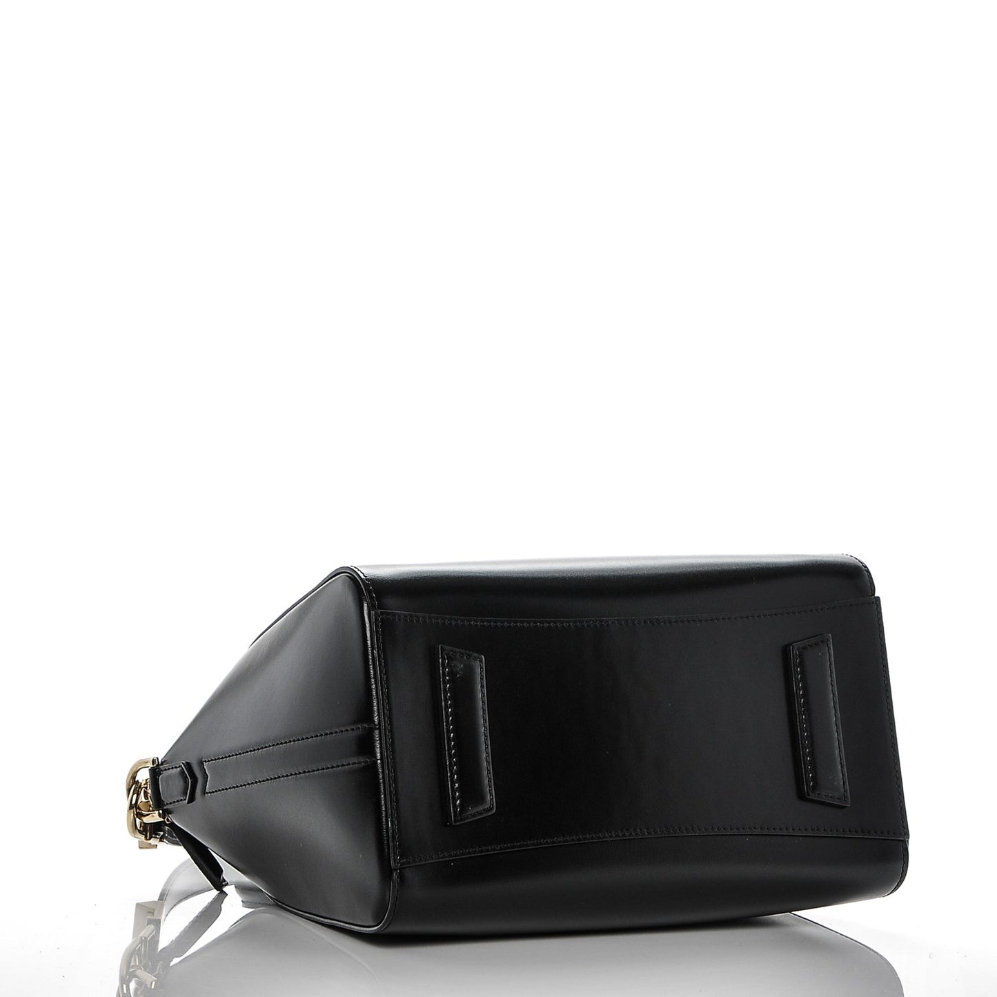 Shiny Lord Calfskin Small Antigona Black