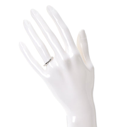 Chanel Platinum Diamond Band Ring 52 6 2 of 6