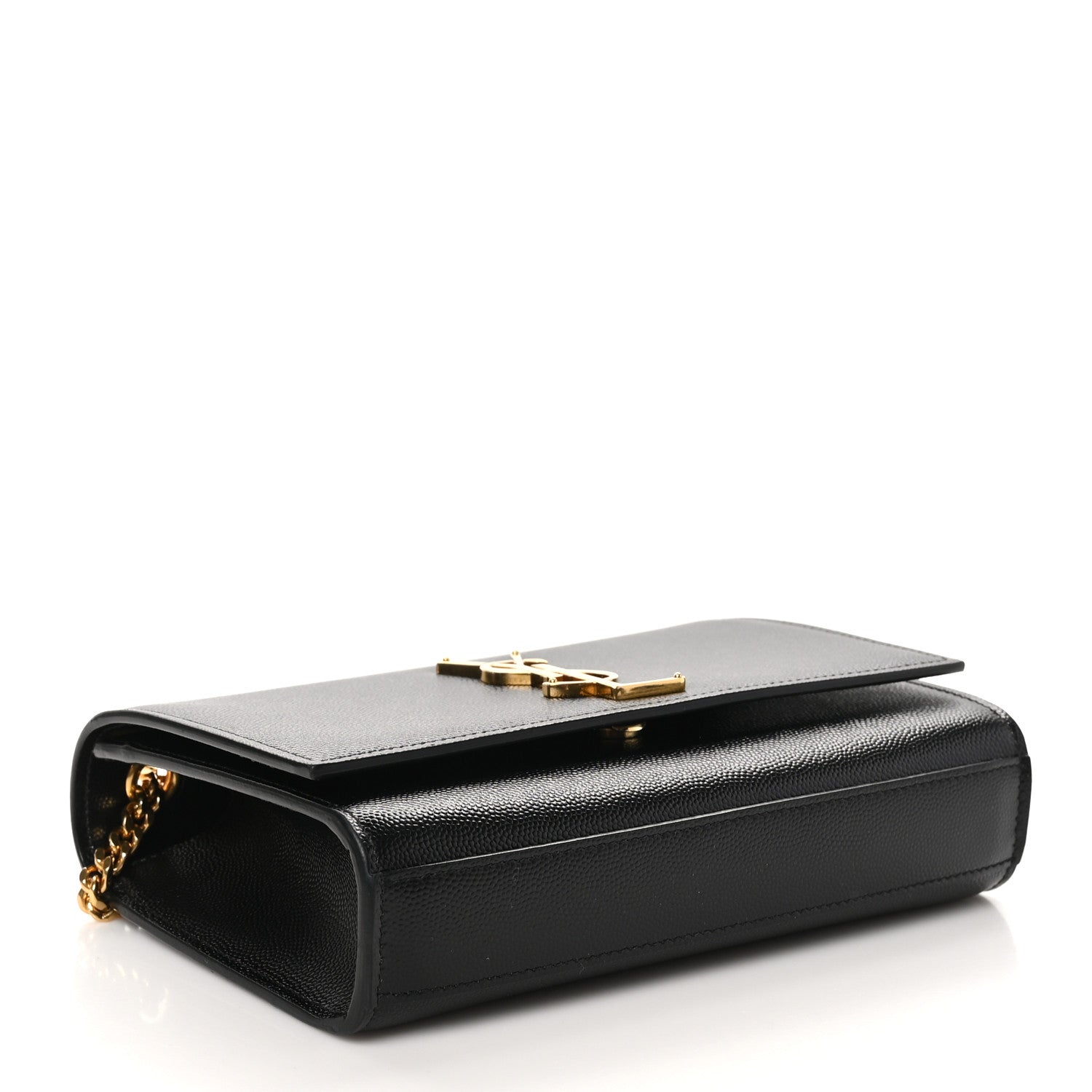 Saint Laurent Grain De Poudre Small Monogram Kate Satchel Black 4 of 10