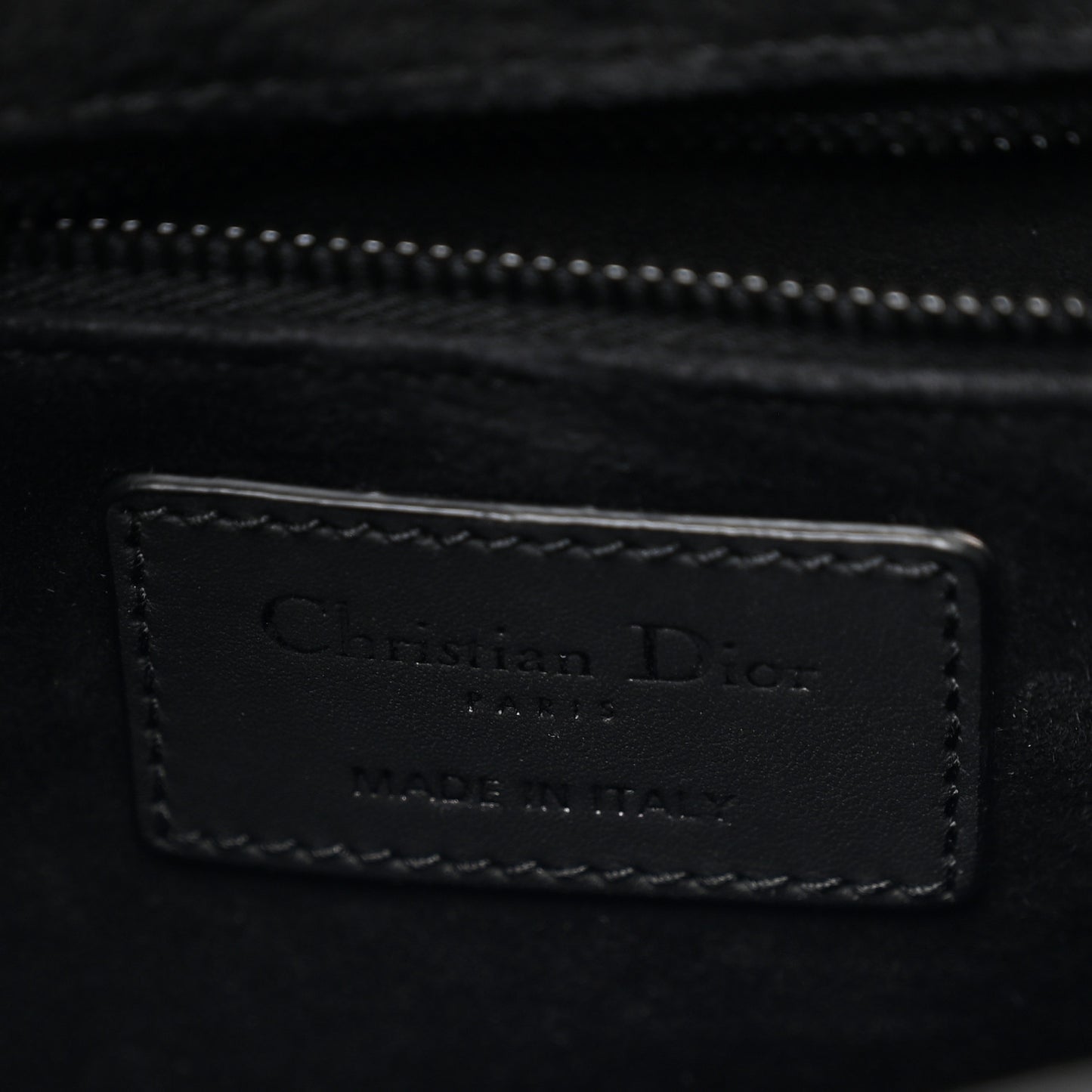 Ultra Matte Calfskin Cannage Medium Lady Dior Black