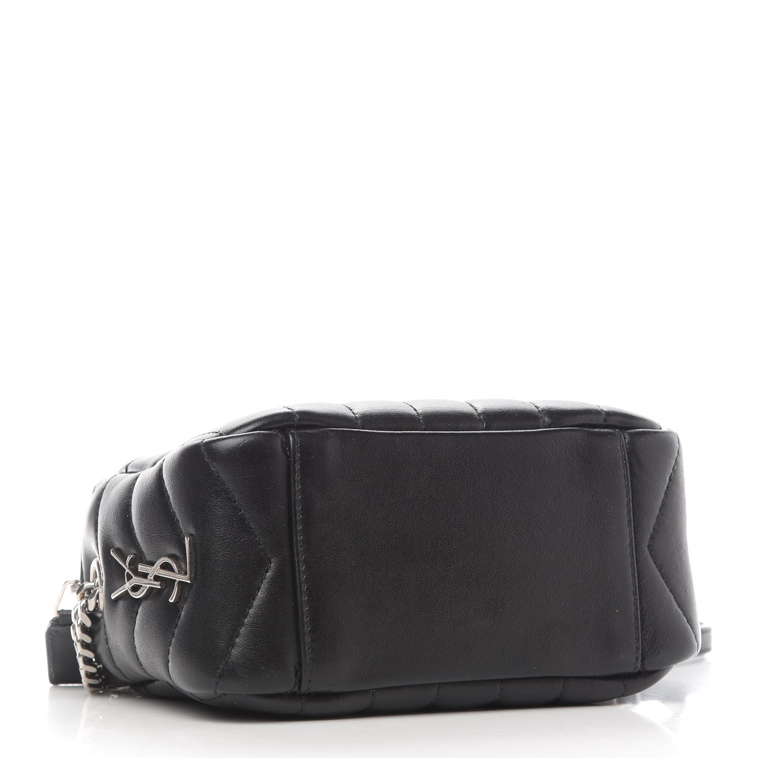 Saint Laurent Calfskin Y Quilted Monogram Mini Loulou Camera Bag Black 4 of 10