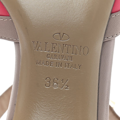 Valentino Garavani Calfskin Nappa Rockstud Ankle Strap 65mm Pumps 36.5 Deep Fuxia Poudre 6 of 7