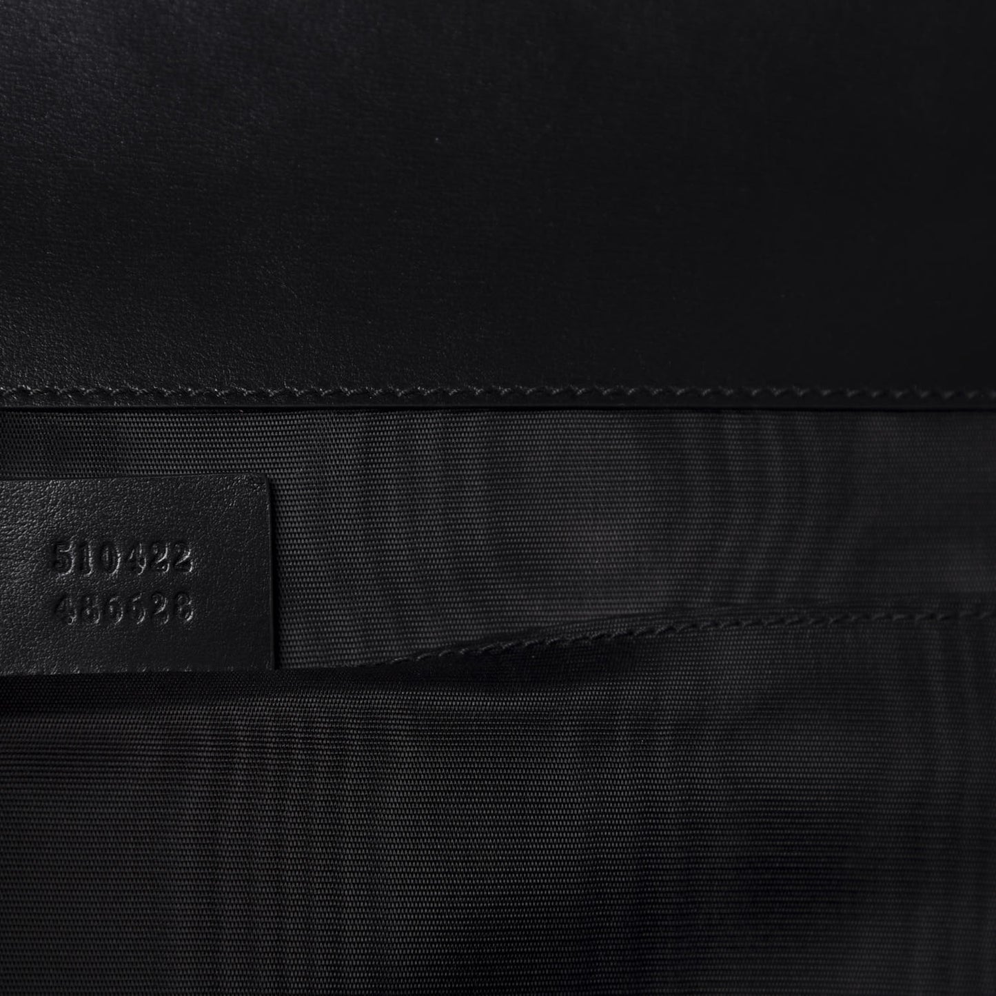 Calfskin Star Portfolio Bag Black
